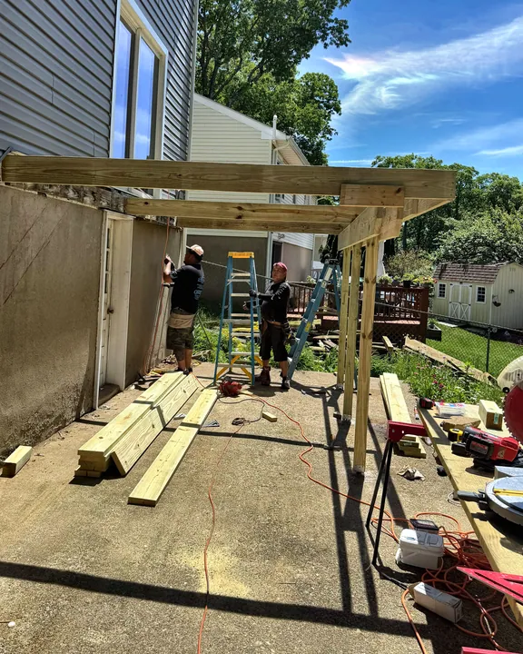 Pérgola de madera para patio